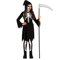 Costume da scheletro con abito a spillo per bambini