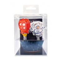 Capsule per cupcakes e picks dello spazio esterno - Scrapcooking - 48 pezzi