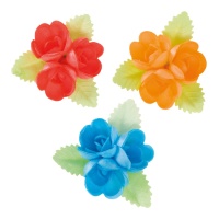 Cialde floreali triple di 6,5 cm - Dekora - 30 unità