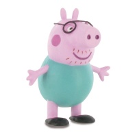 Statuina torta Papa Pig da 7 cm - 1 unità