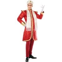 Costume indù Bollywood per uomo rosso