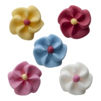 Decorazioni di zucchero fiori colorati da 1,5 cm - Dekora - 500 unità