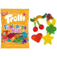 Busta assortita di gomme da masticare - Trolli Funiverse Mix - 100 gr