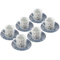 Tazza da caffè idraulica da 90 ml - 6 servizi