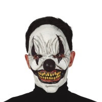 Maschera clown malefico in lattice
