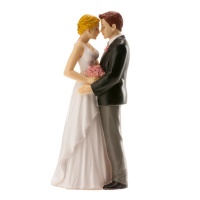 Figura per torta nuziale di sposi innamorati 16 cm - Dekora