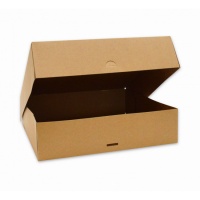 Scatola di 32 x 32 x 8 cm per torta quadrata kraft - 2 unità