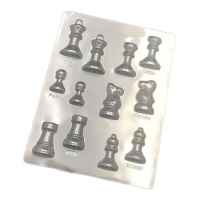 Stampo per scacchi di cioccolato - Pastkolor - 12 cavità