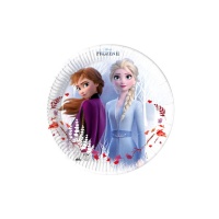 Piatti Frozen II compostabili da 19,5 cm - 8 unità