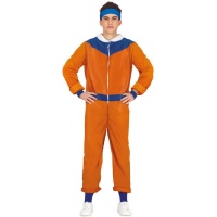 Costume da ninja Naruto arancione e blu per bambini