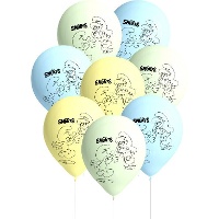 Palloncini di lattice divertenti dei Puffi - 8 pezzi