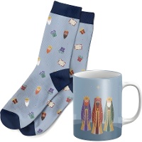 Set regalo di tazza e calze di Natale Magi