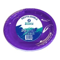 Piatti di plastica colorati da 17 cm - 20 pz.