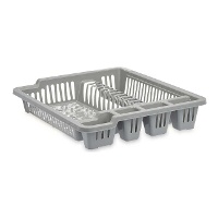 Scolapiatti di 46 x 37,5 x 8 cm bianco o grigio - 1 unità