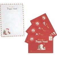 Lettere per Babbo Natale con buste e adesivi
