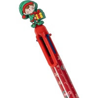 Penna multicolore con elfo