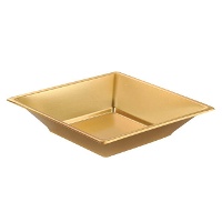 Piatti in plastica fondi metallizzati da 17 cm - 4 pezzi
