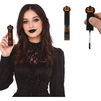 Gloss labbra nero per Halloween con tappo a forma di zucca - 1 unità