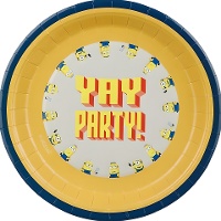 Piatti Minions divertenti 23 cm - Confezione da 6