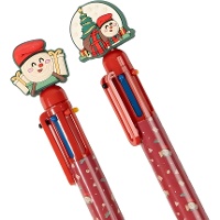 Penna a sfera multicolore a tema Tió de Nadal - 1 pezzo