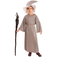 Costume da mago grigio con cappello per bambino