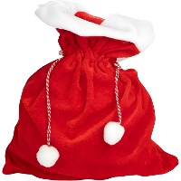 Sacco di Babbo Natale in velluto 30 x 40 cm