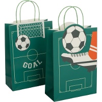 Sacchetto regalo da 132 x 26 x 10 cm a tema calcio - 1 unità