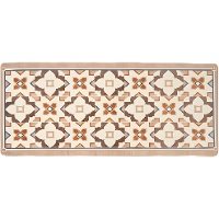 Tappeto da cucina 120 x 50 cm motivo idraulico verde