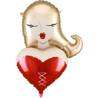 Palloncino Girl bionda 74,5 x 57 cm