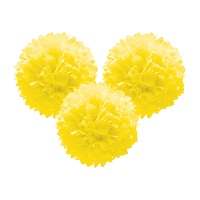 Pendenti a pompon di carta da 25 cm - 3 unità