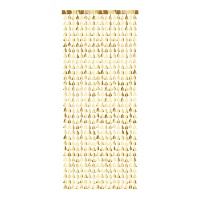 Tenda decorativa con alberi di Natale dorati di 2,45 x 1 m