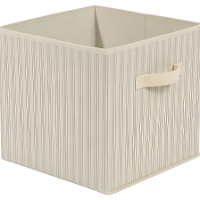 Cesto organizzatore 30 x 30 x 29 cm a righe beige