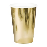 Bicchieri metallizzati da 220 ml - 6 pezzi
