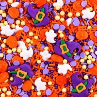 Sprinkles di Halloween Strega Birichina da 90 g - Azucren