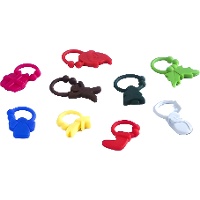 Marcatori per bicchieri di Natale - 9 pezzi