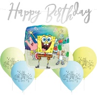 Pacchetto di decorazioni per la festa di SpongeBob - 14 pezzi