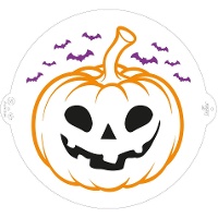 Stencil di zucca da 25 cm - Decora