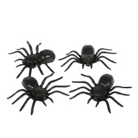 Ragni neri 10 cm - 4 pezzi