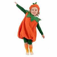 Costume da zucca autunnale per bambini