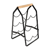 Portabottiglie metallico bianco o nero - 1 unità