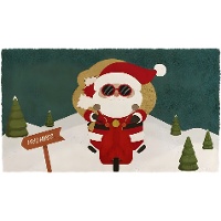 Zerbino di Babbo Natale in moto