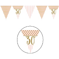 Festone di compleanno Pink Chic - 3,70 m