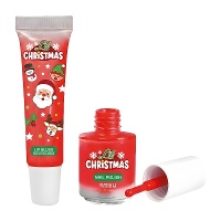 Set di smalto e lucidalabbra per bambini Lil Xmas