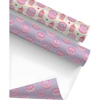 Carta da regalo con motivo torte 2 x 0,70 m - 1 unità