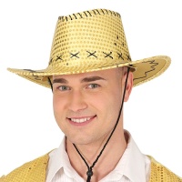 Cappello da cowboy con paillettes colorate