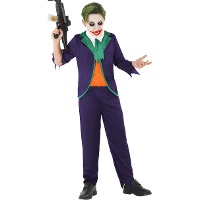 Costume da clown viola per bambino