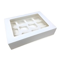 Scatola bianca per 12 mini cupcake