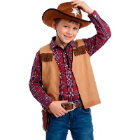 Gilet da indiano o da cowboy per bambino