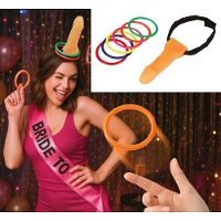 Gioco a lancio con bersaglio a forma di pene