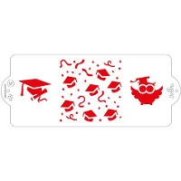 Stencil di Laurea da 10 x 25 cm - Decora